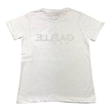 Gaelle T-Shirt Rundhals Einfarbig mit Kontrastdruck Weiß für Kinder