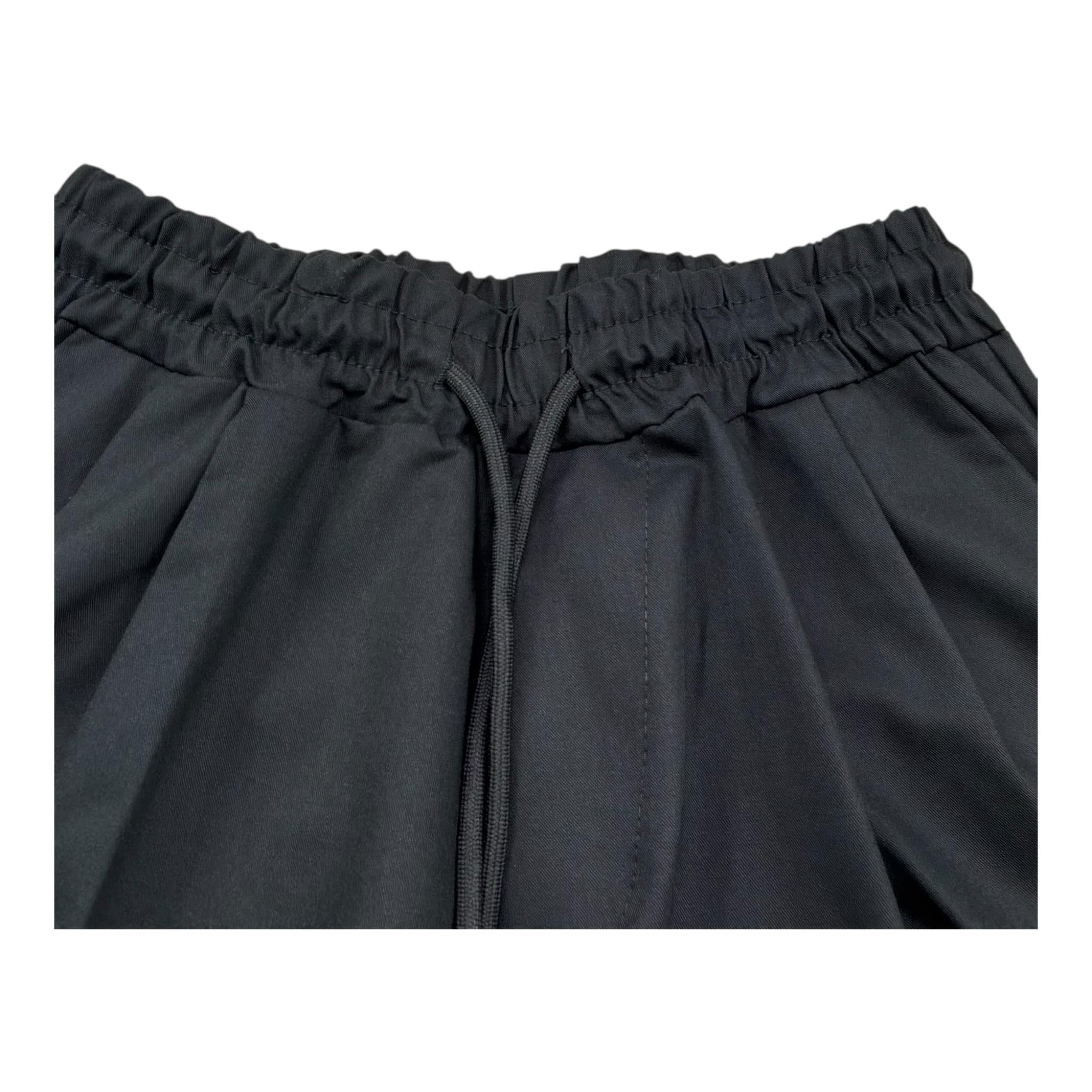 Make Bermuda Tinta Unita con Elastico In Vita per Bambino MK2446 NERO MAKE 