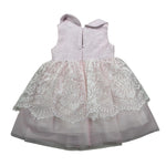 Colori Chiari Abito Giromanica con Ricami Rosa per Neonata FN105861 ROSA COLORI CHIARI 