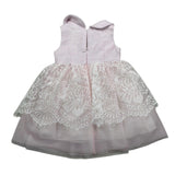 Colori Chiari Abito Giromanica con Ricami Rosa per Neonata FN105861 ROSA COLORI CHIARI 