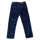 TRUSSARDI pantalone tinta unita in velluto Blu per Bambino TBA25153 BLU TRUSSARDI 