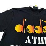 Diadora Tshirt Girocolo tinta unita con Stampa Nero per Bambino S4DIJBTH010 NERO DIADORA 