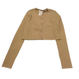 Twinset Cardigan Tinta Unita per Bambina 251GJ3405 CAMMELLO TWINSET 