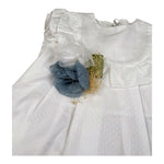 Barcellino Completo 2 Pezzi Camicia-Culotte per Neonata 120816 BIANCO/BLU BARCELLINO 