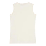Calvin Klein Canotta Tinta Unita Giromanica con Stampa per Bambina IG0IG02871X PANNA CALVIN KLEIN 