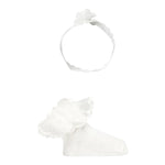 Mayoral Babbucce Tinta Unita con Fascia Capelli per Neonata 9868 BIANCO MAYORAL 