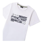 Sarabanda T-Shirt Girocollo Tinta Unita con Stampa per Bambino 0B602 BIANCO SARABANDA 