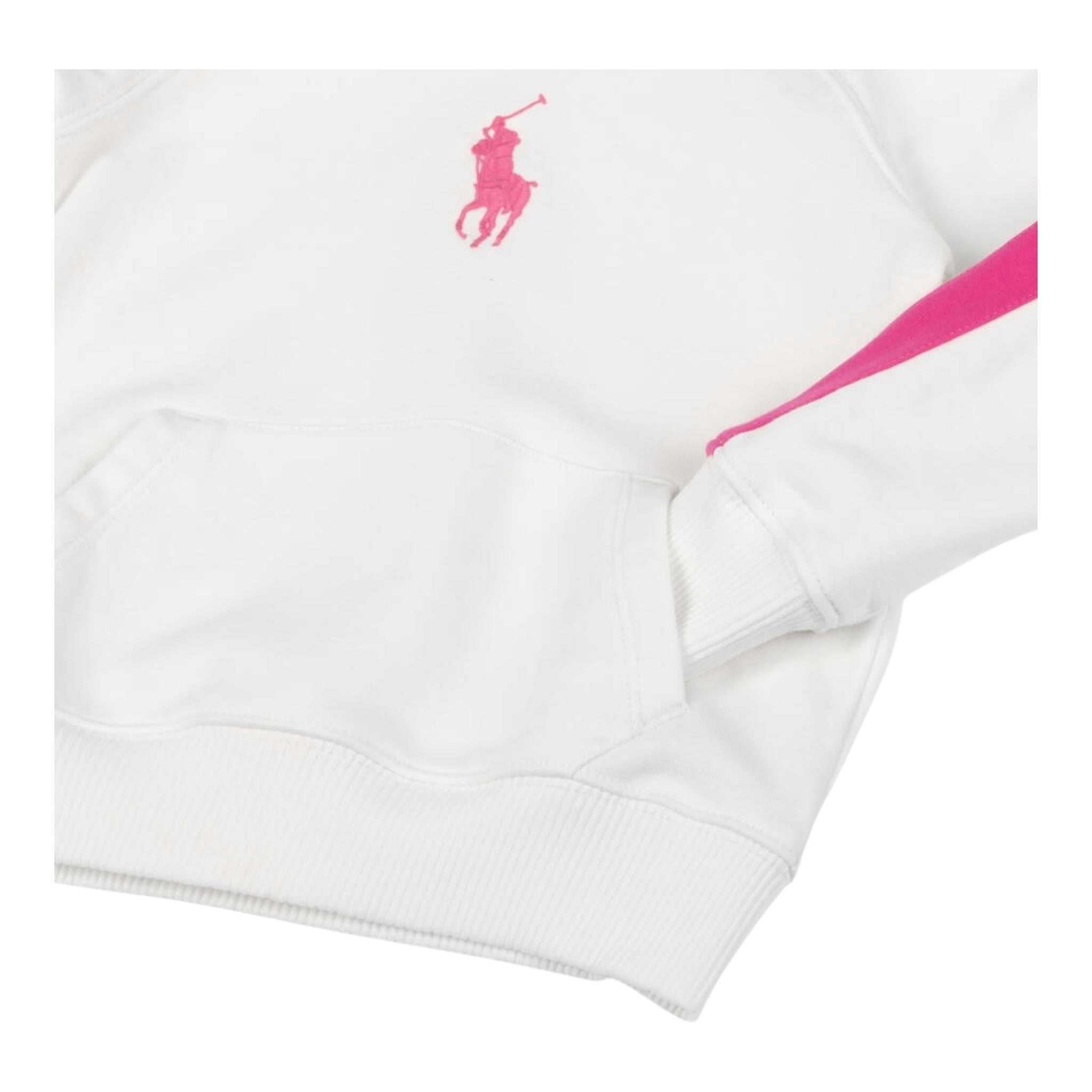 Ralph Lauren Felpa Chiusa con Cappuccio Tinta Unita per Bambina 313957348001 BIANCO RALPH LAUREN 