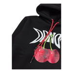 DO NOT CONFORM felpa chiusa con cappuccio tinta unita con stampa ciliegie Nero per Neonato FE027N NERO DO NOT CONFORM 