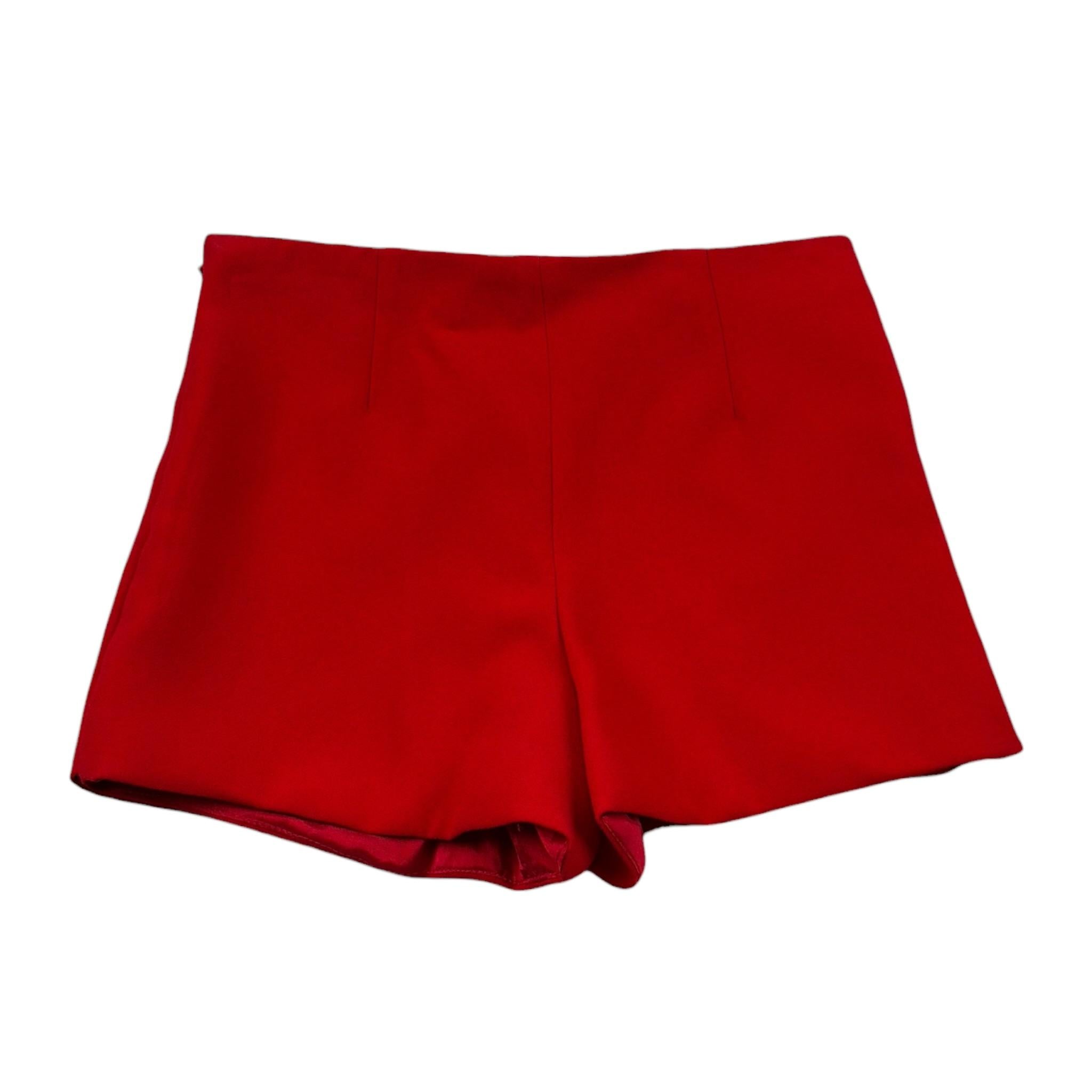 Elisabetta Franchi Short Tinta Unita con Zip per Bambina EFBE072 ROSSO ELISABETTA FRANCHI 