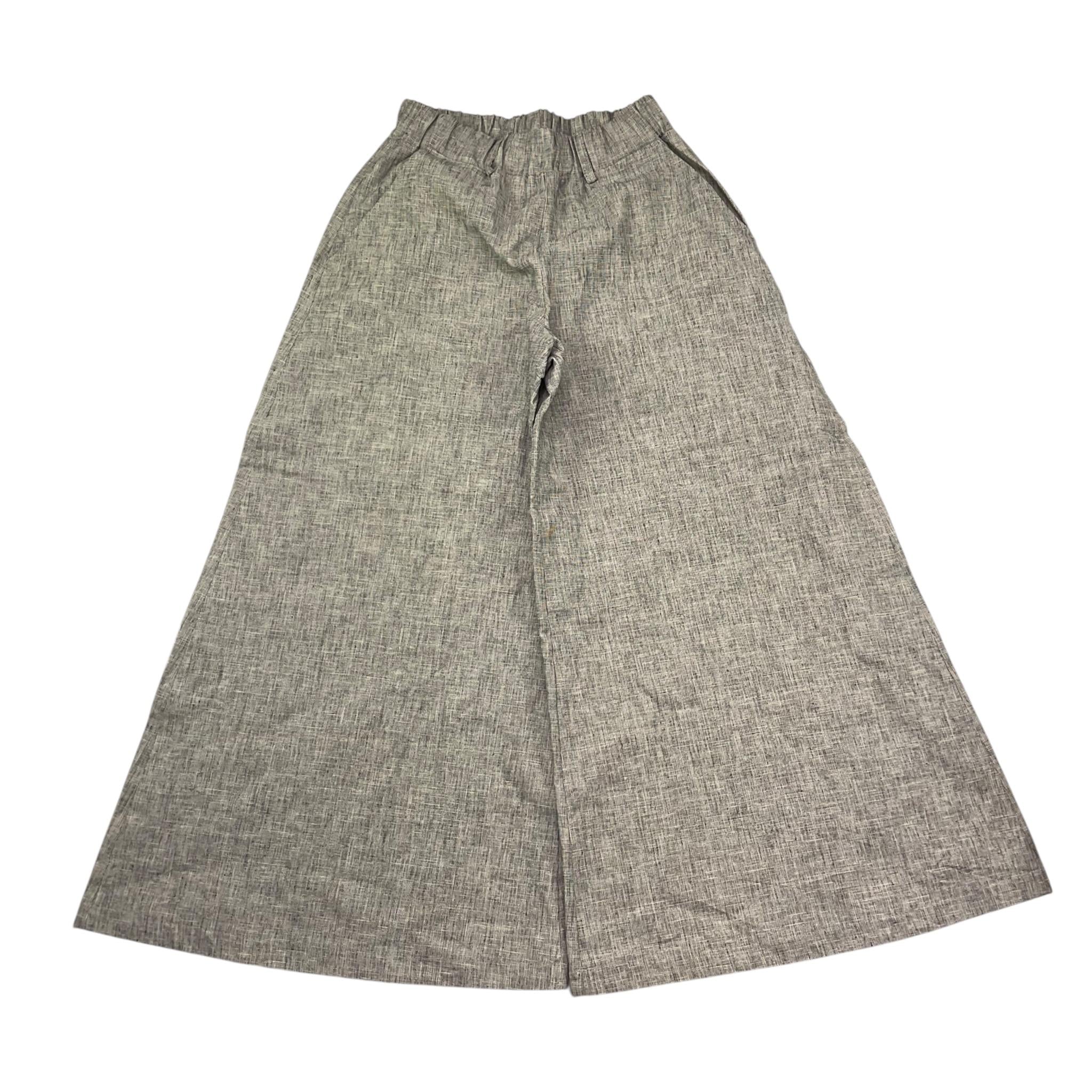 @Madilly Pantalone Tinta Unita Modello Palazzo per Bambina DOTTY GRIGIO @MADILLY 