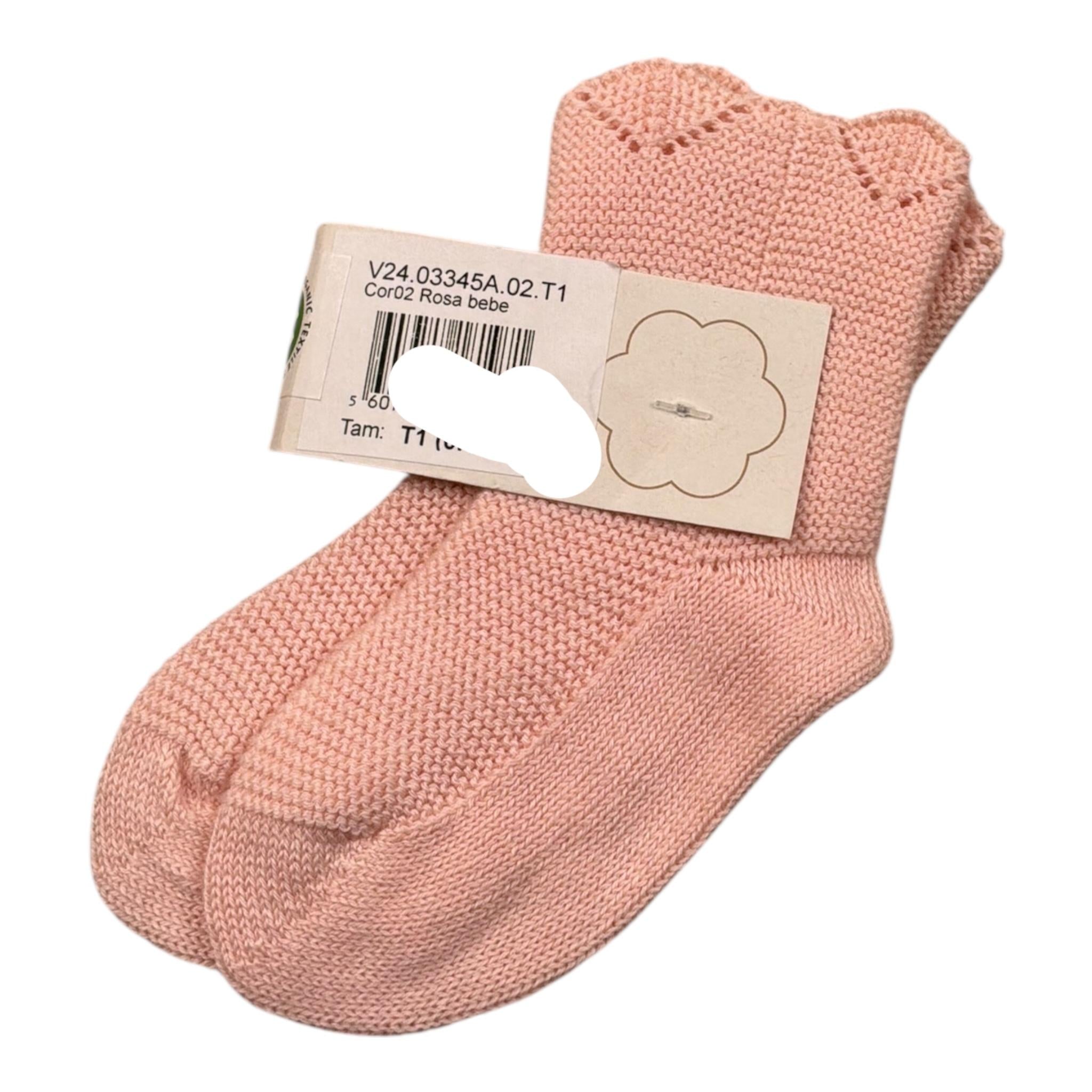 Wedoble Calzini Tinta Unita per Neonata V2403345AA ROSA WEDOBLE 