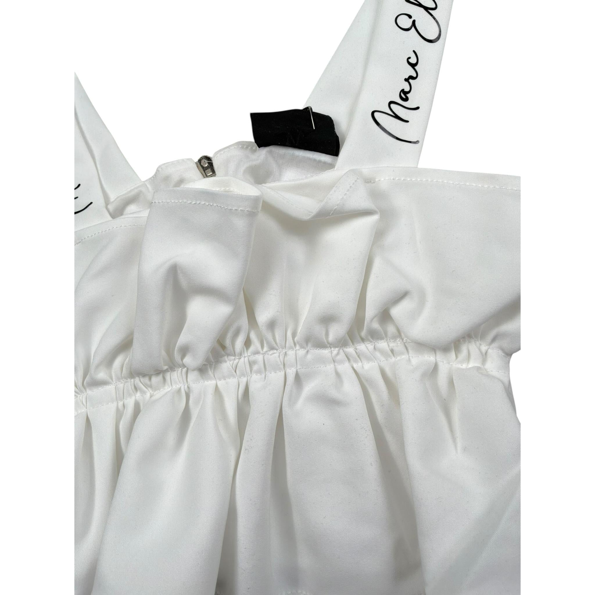 Marc Ellis Top Tinta Unita con Balze per Bambina JMJTP16483 BIANCO MARC ELLIS 