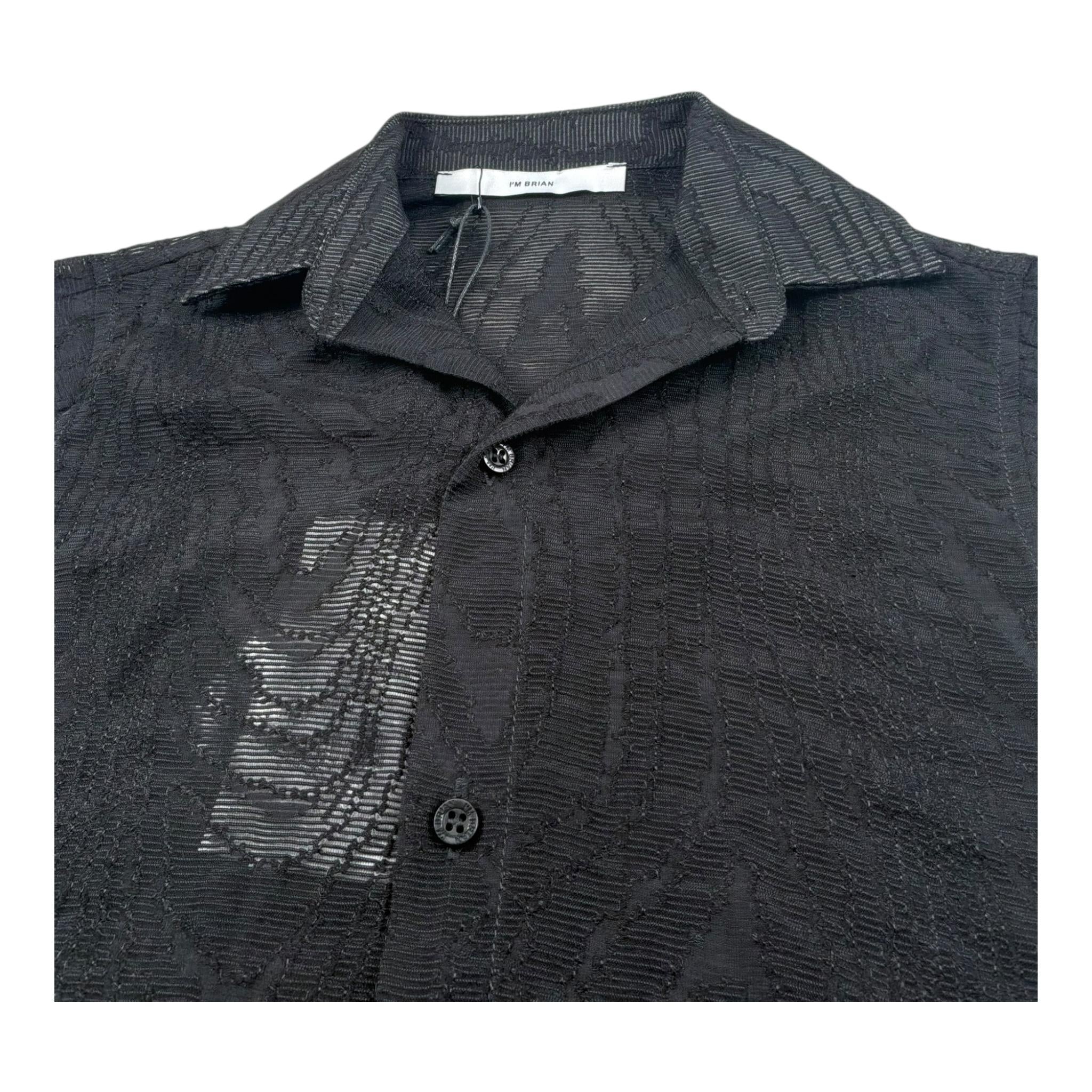 I'Am Brian Camicia Mezza Manica Tinta Unita per Bambino CA3300JX NERO I'AM BRIAN 