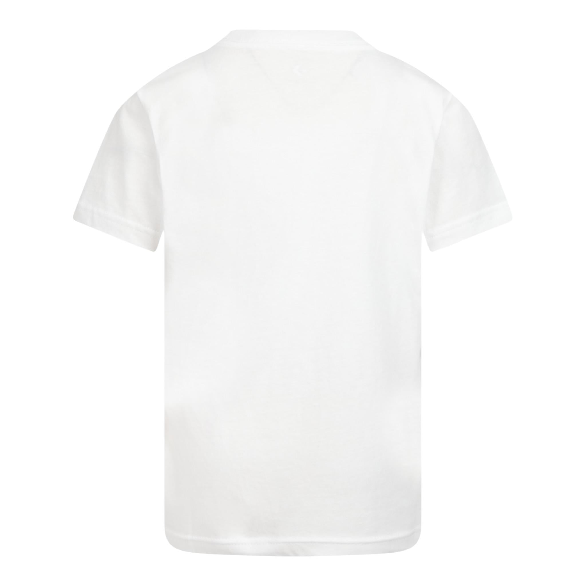 Converse T-Shirt Girocollo tinta unita con Logo Bianco per Bambino 9C9506 BIANCO CONVERSE 