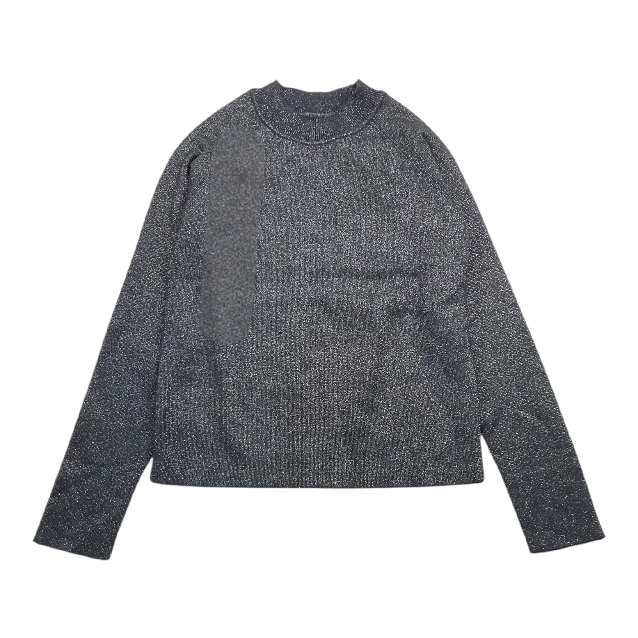 MANILA GRACE maglia tinta unita mezzo collo Nero per Bambina MG2377 NERO MANILA GRACE 