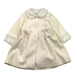 COLORI CHIARI cappotto tinta unita con pelliccia Bianco per Neonata FN117905 BIANCO COLORI CHIARI 