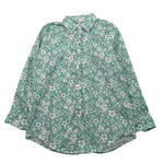 Saint Barth Camicia Manica Lunga Fantasia Floreale per Bambina BRIG00304 VERDE SAINT BARTH 