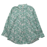 Saint Barth Camicia Manica Lunga Fantasia Floreale per Bambina BRIG00304 VERDE SAINT BARTH 