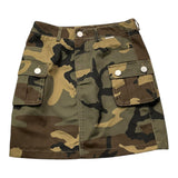 J'Aime' Gonna Fantasia Militare  Verde Per Bambina