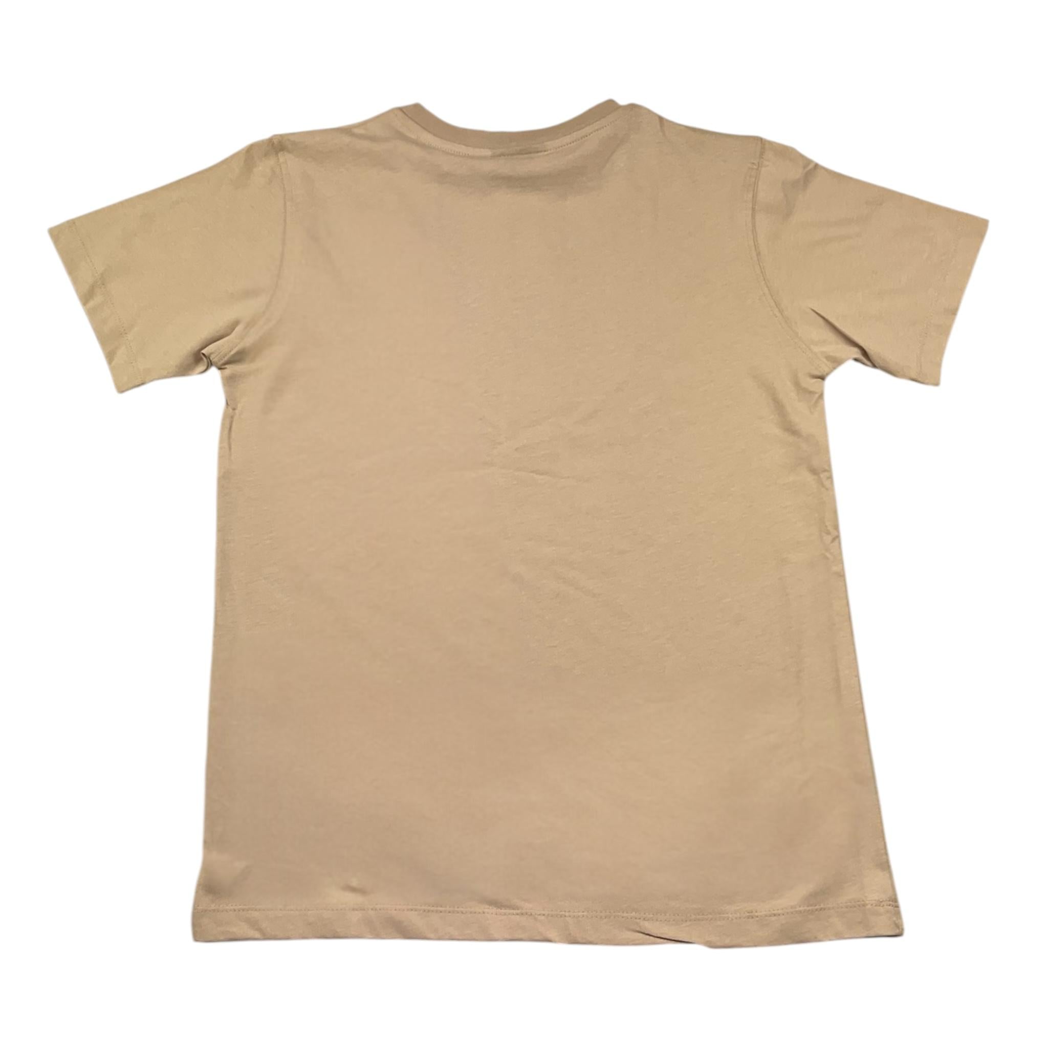 Disclaimer T-Shirt Girocollo Tinta Unita con Stampa per Bambino 25EDK8417 BEIGE DISCLAIMER 