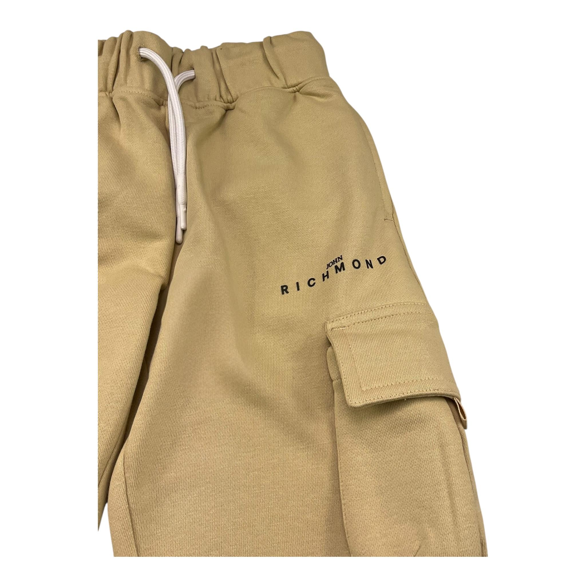 John Richmond Pantalone Tinta Unita Modello Tuta per Bambino RBP25137PA BEIGE JOHN RICHMOND 