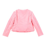 Monnalisa Giubbino Tinta Unita con Rouches per Bambina 17E105 ROSA MONNALISA 