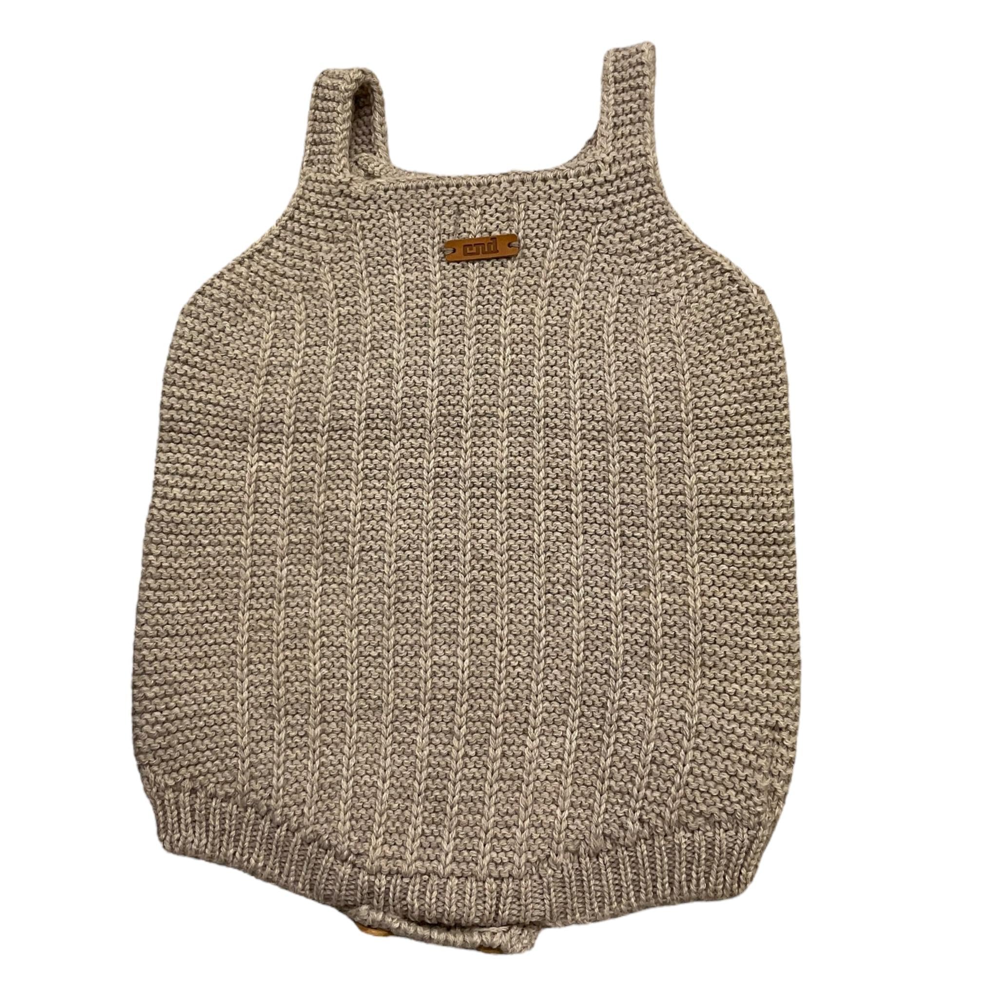 CONDOR salopette tinta unita con bottoni Fango per Neonato 077104 FANGO CONDOR 