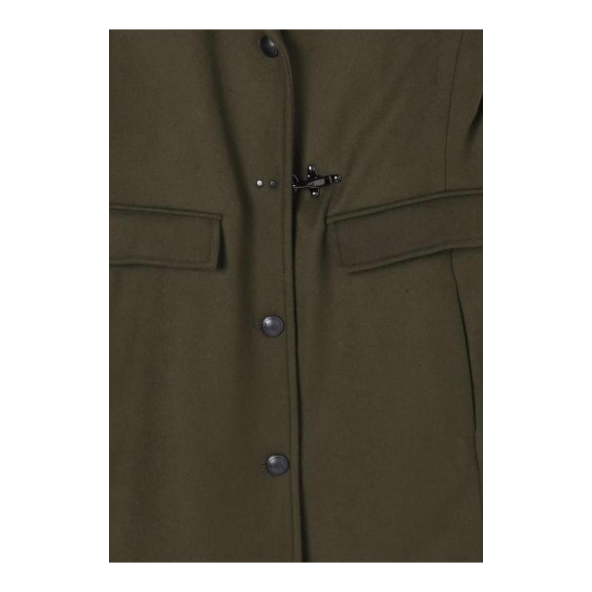 FAY cappotto tinta unita con bottoni Verde per Bambino FV2A30 VERDE FAY 