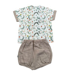 Calamaro Completo 2 Pezzi Camicia-Culotte per Neonato 17940 BIANCO/BEIGE CALAMARO 