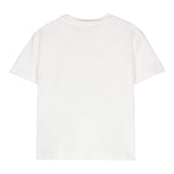 ELISABETTA FRANCHI t-shirt girocollo tinta unita cn stampa in contrasto Bianco per Bambina EGTS087X BIANCO ELISABETTA FRANCHI 