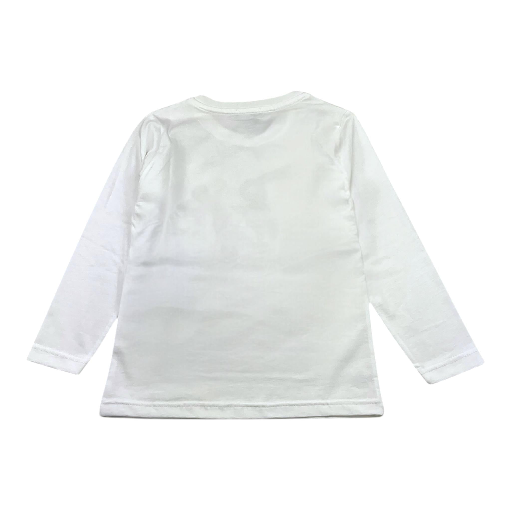 EMANUEL PRIS shirt girocollo tinta unita con stampa Bianco per Bambino ETS3131B BIANCO EMANUEL PRIS 