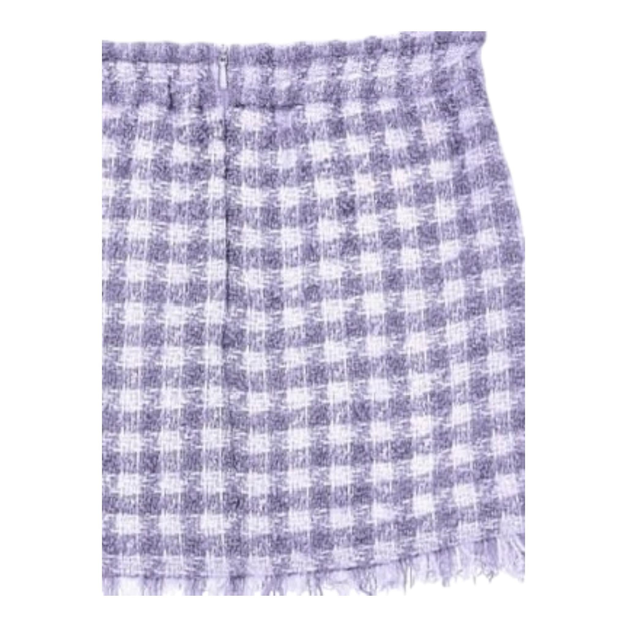 Monnalisa Gonna Tinta Unita con Microfantasia per Bambina 11C706 LILLA MONNALISA 