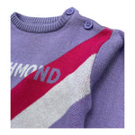 John Richmond Maglia Girocollo Tinta Unita con Stampa per Neonata RIP26090MA LILLA JOHN RICHMOND 