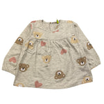 LOSAN shirt girocollo tinta unita con stampe Grigio per Neonata 51033197694011 GRIGIO LOSAN 