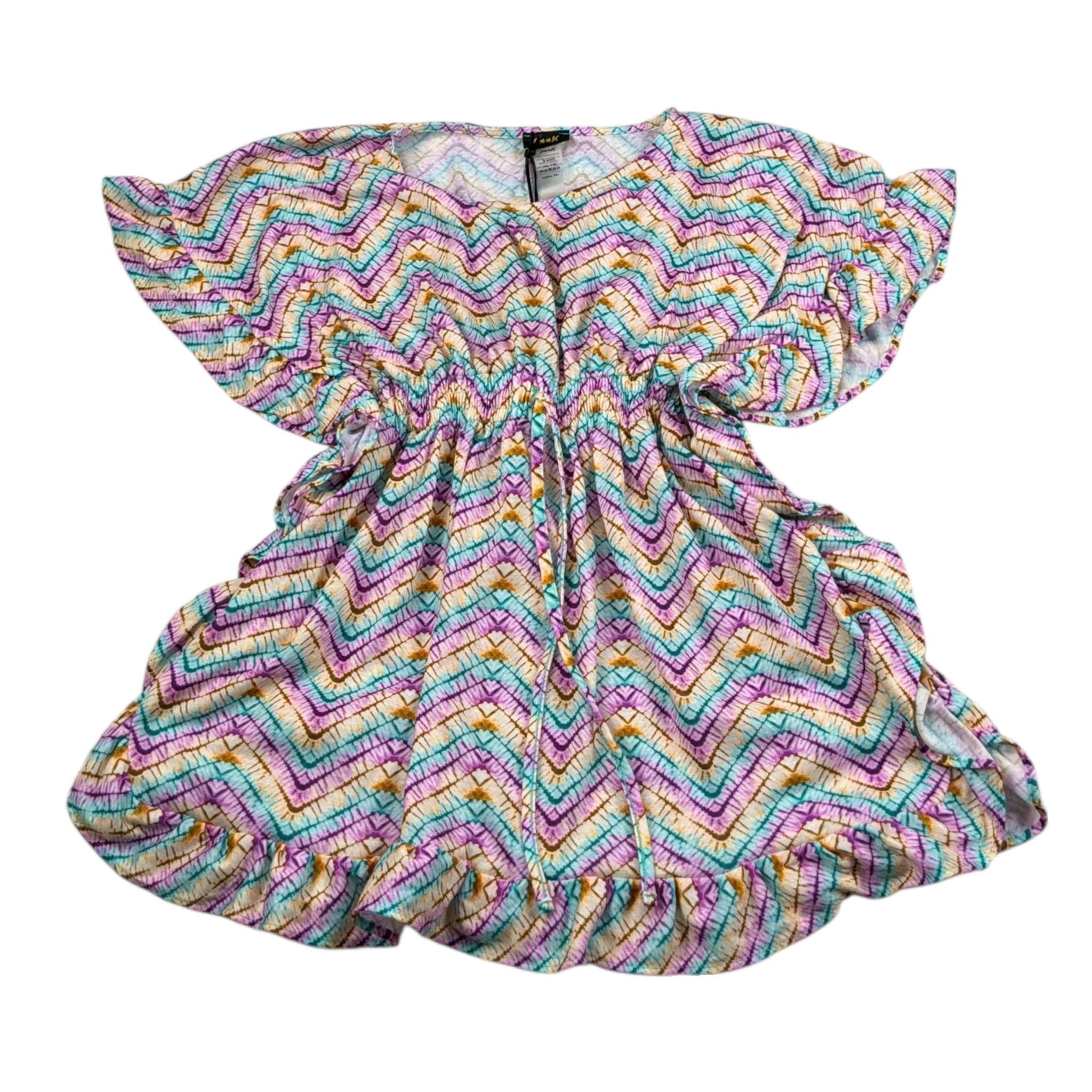 F**K Abito Tinta Unita con Fantasia per Bambina FJ25G5G08DSX51 MULTICOLOR F**K 