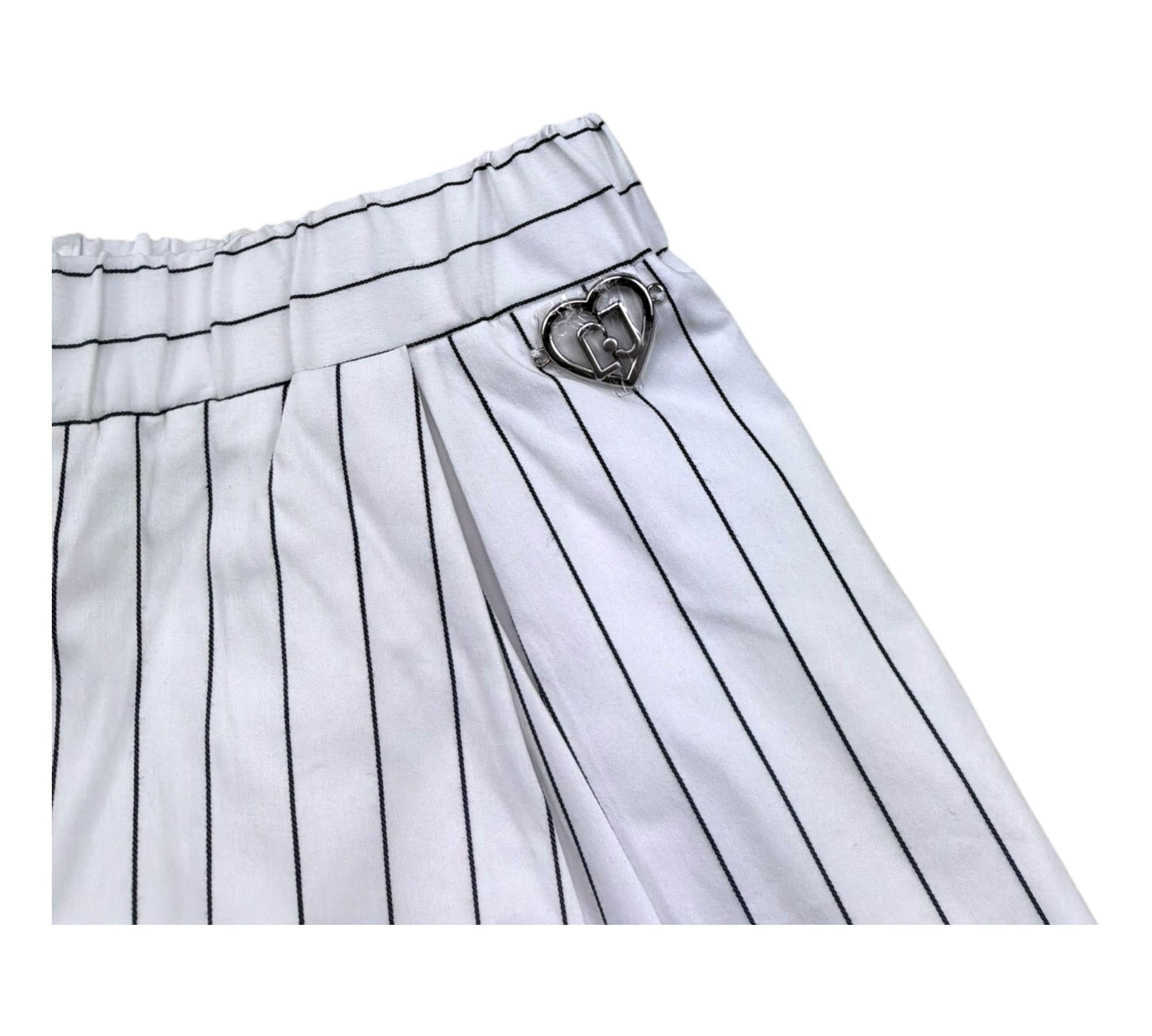 Liu Jo Short Tinta Unita con Elastico In Vita per Neonata KA5058N BIANCO LIU JO 