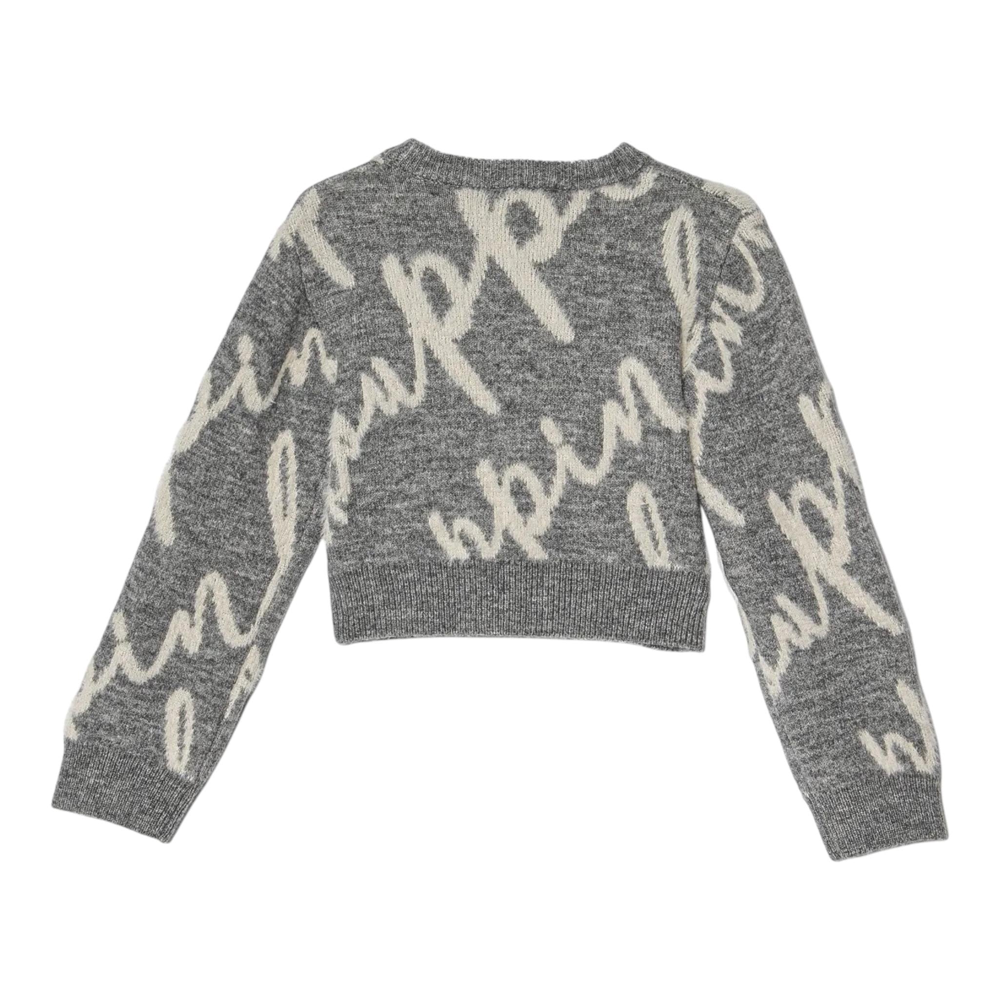 PINKO maglia tinta unita logata girovollo Grigio per Bambina F4PIJGJP019X GRIGIO PINKO 