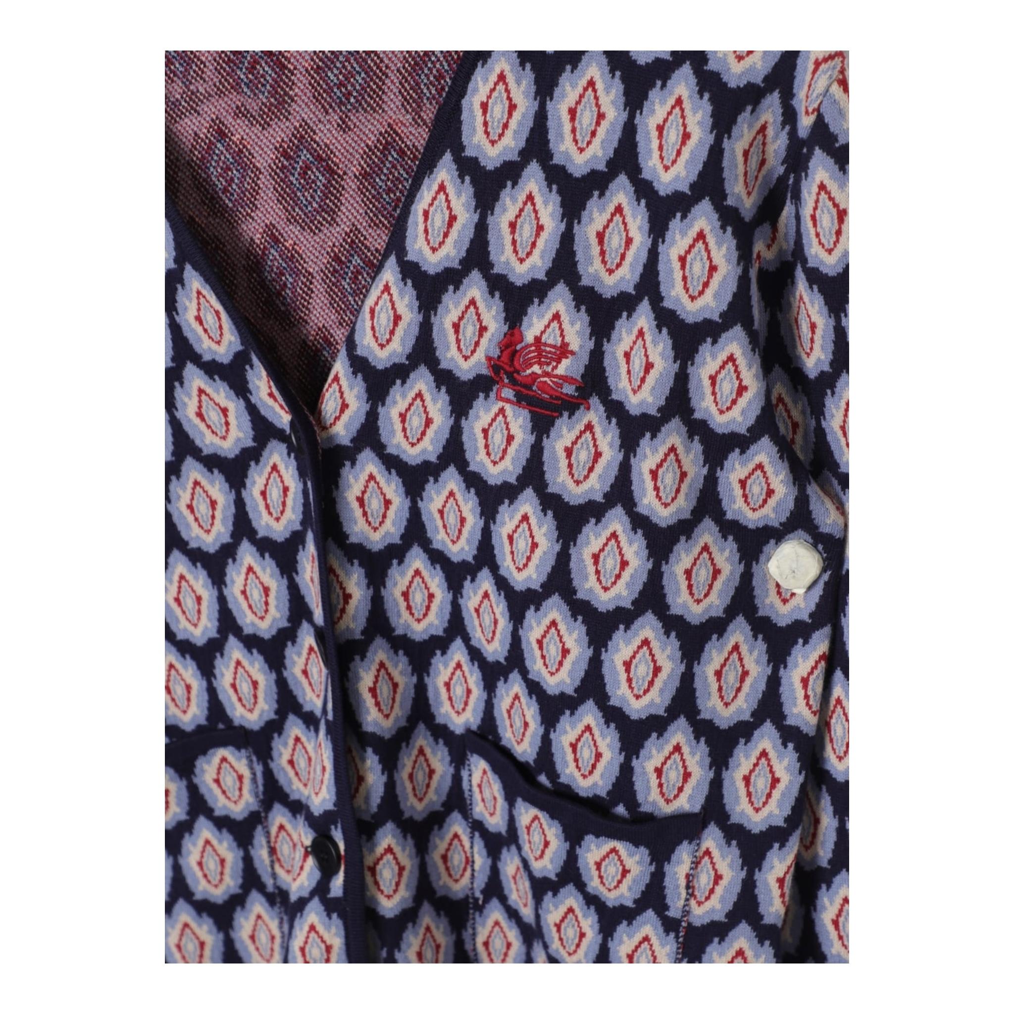 ETRO cardigan tinta unita con fantasia Blu per Bambina GV2A64 BLU ETRO 