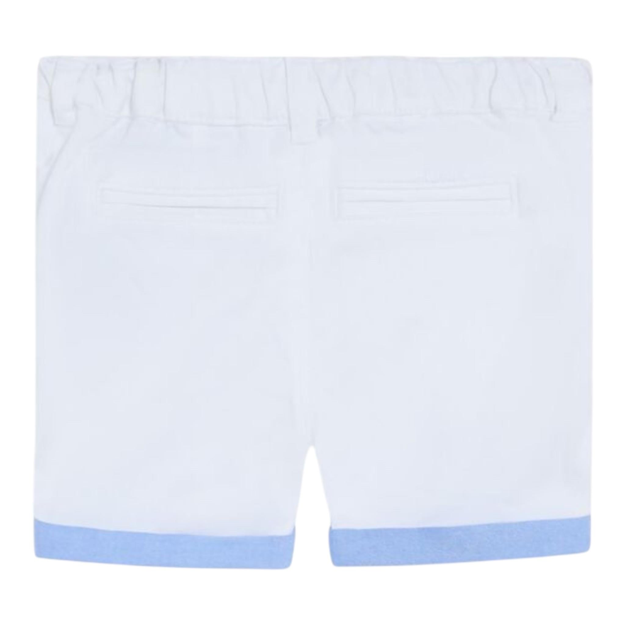 Guess Bermuda Tinta Unita con Elastico In Vita per Neonato I2RD00WEHD0 BIANCO GUESS 