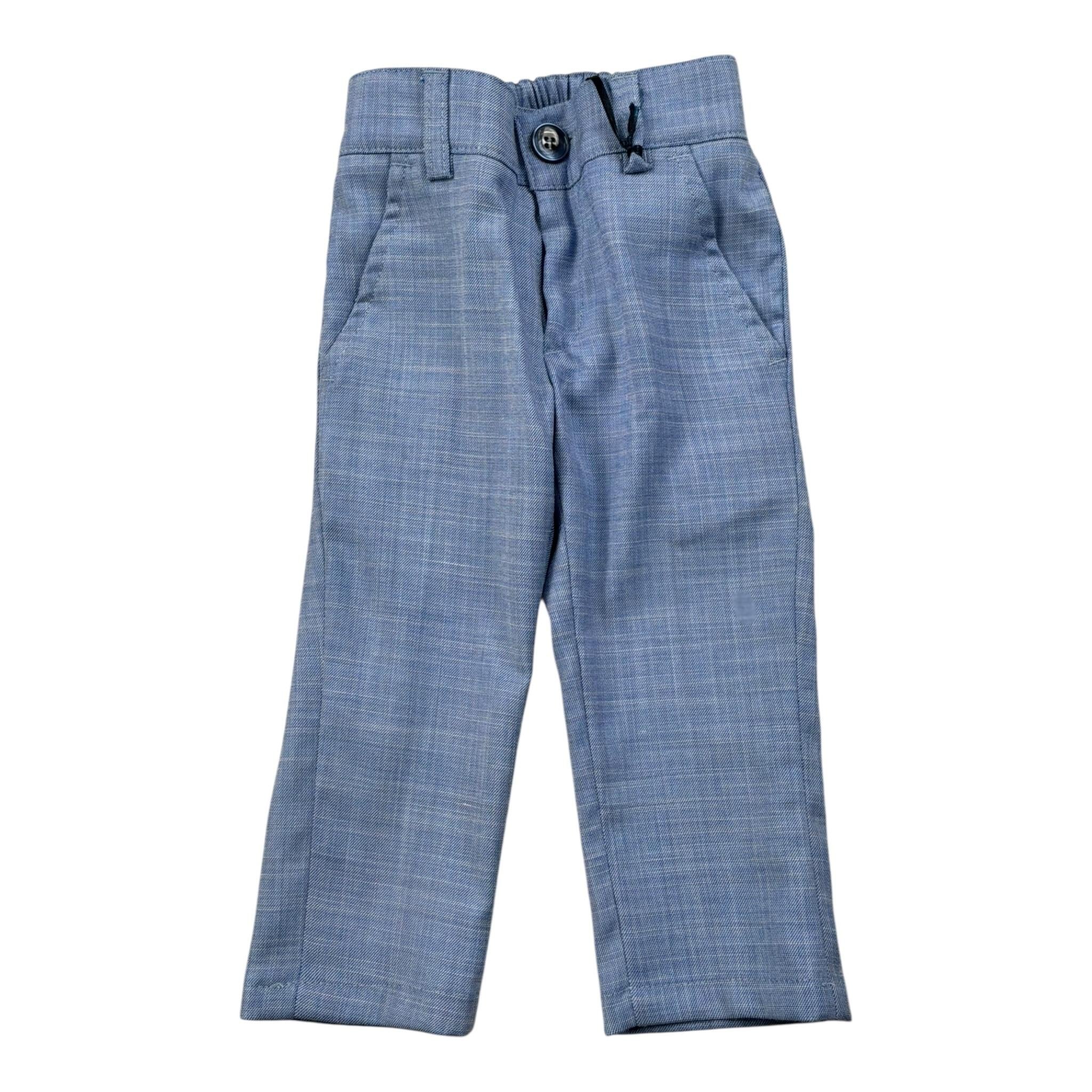 Manuel & Frank Pantalone Tinta Unita con Elastico In Vita per Neonato MF1497BSN AZZURRO MANUEL & FRANK 