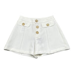 Fun & Fun Short Tinta Unita con Girovita Regolabile per Bambina FNCJSO16381 PANNA FUN & FUN 