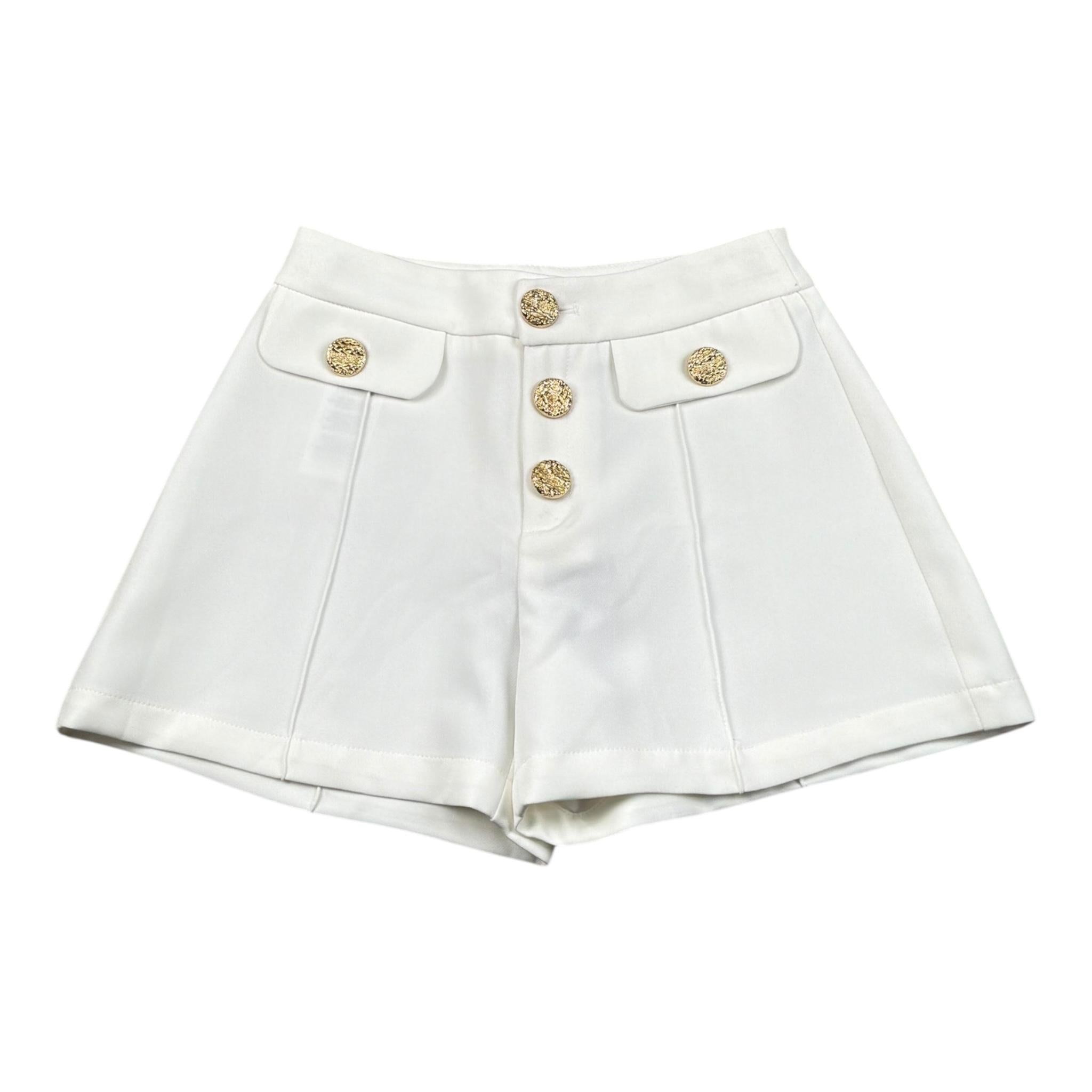 Fun & Fun Short Tinta Unita con Girovita Regolabile per Bambina FNCJSO16381 PANNA FUN & FUN 