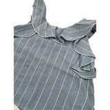 Lalalu' Completo 2 Pezzi Short-Top Bicolore Bianco/Azzurro per Neonata CCTL012P BIANCO/AZZURRO LALALU' 