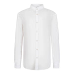 Antony Morato Camicia Tinta Unita con Collo Coreano per Bambino MKSL00279 BIANCO ANTONY MORATO 