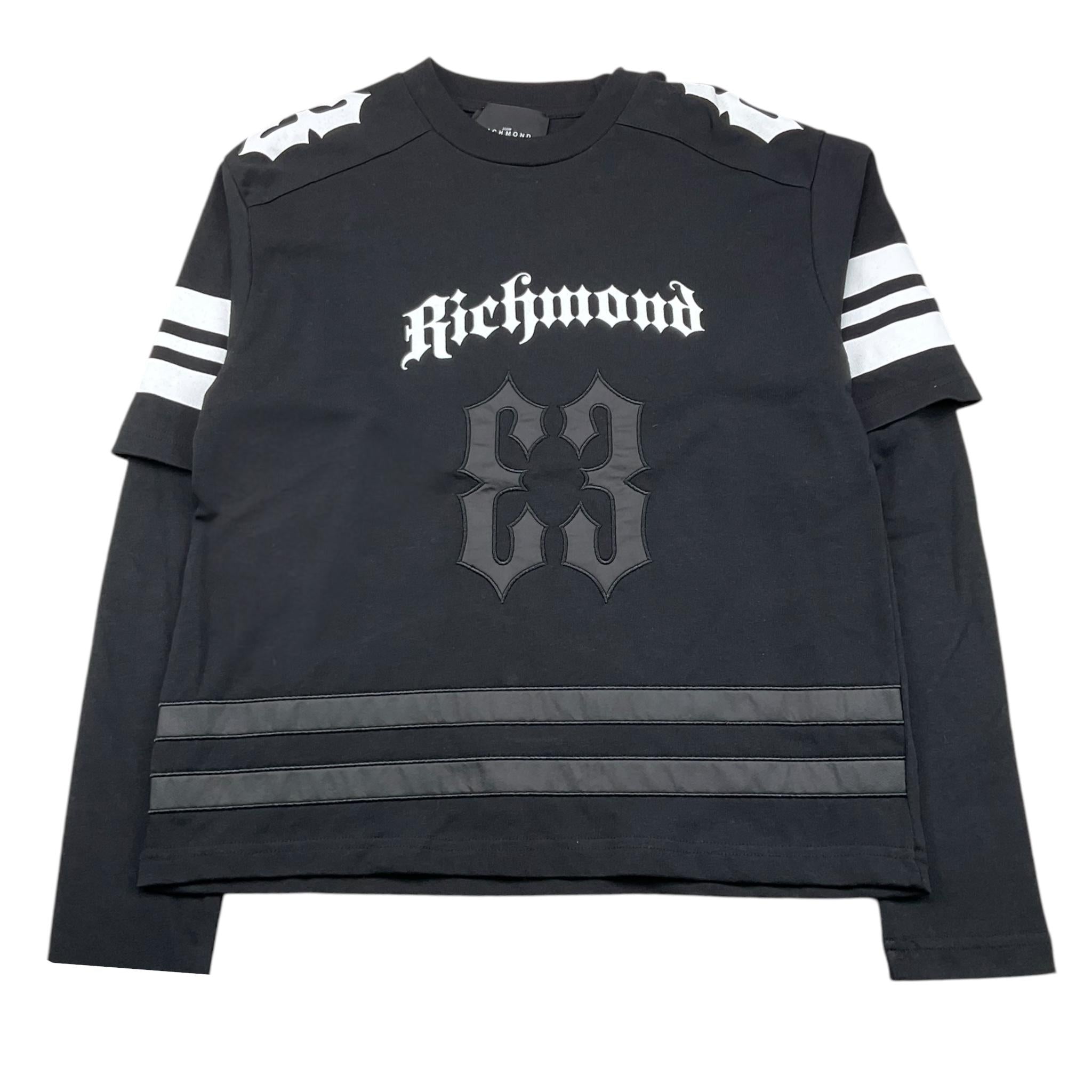 JOHN RICHMOND shirt girocollo maniche in contrasto effetto t-shirt Nero per Bambino RBA25072TS NERO JOHN RICHMOND 
