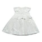 Elisabetta Franchi Abito Tinta Unita con Rouches per Neonata EGAB198X BIANCO ELISABETTA FRANCHI 