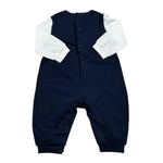 Il Gufo Tutina Bicolore con Fiocchi per Neonata P18TL089M0014 BIANCO/BLU IL GUFO 