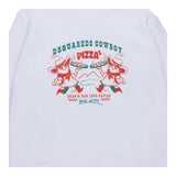 Dsquared2 Felpa Girocollo Tinta Unita con Stampa per Bambino DQ2977 BIANCO DSQUARED2 