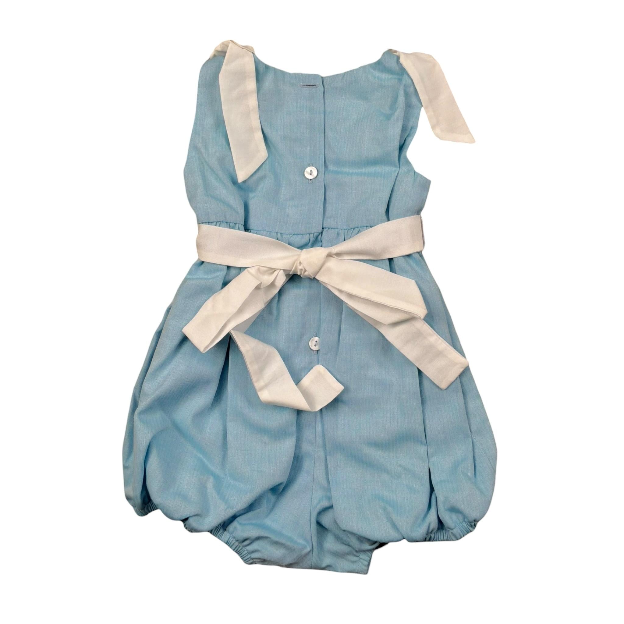 Ilfarobimbi Pagliaccetto Tinta Unita Giromanica per Neonata IFN40916 AZZURRO ILFAROBIMBI 